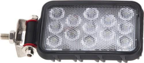 Lampa robocza LED, prostokątna 13W 1600lm 12/36V z wtyczką Deutsch 2-pin, światło rozproszone 13 LED Kramp LA10402 - Intertraktor