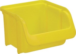 Pojemnik warsztatowy, 100x115x75 mm, żółty polipropylenowy, Linbin no. 1 Hünersdorff WE6712