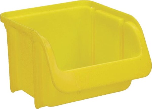Pojemnik warsztatowy, 100x115x75 mm, żółty polipropylenowy, Linbin no. 1 Hünersdorff WE6712 - Intertraktor