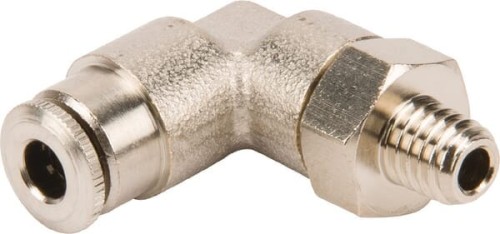 Szybkozłącze kolankowe 90° Ø 4 mm obrotowe gwint zewnętrzny M6x1 Kramp CLWSS4MK61 - Intertraktor