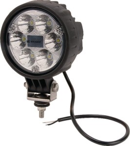 Lampa robocza LED, okrągła 25W 2000lm 10/30V Ø 117 mm światło skupione 6 LED Kramp LA10012