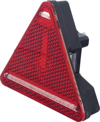 Lampa tylna zespolona LED, lewa, trójkątna, 12/24V czerwona, przykręcana Waś 1400682500 - Intertraktor