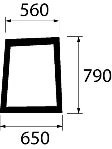 Szyba boczna 82002229KR - Intertraktor