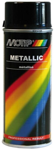 Lakier metaliczny, czarny 400 ml 04049 - Intertraktor
