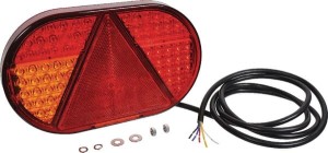 Lampa tylna zespolona LED, lewa prostokątna, 12/24V 254x31x153 mm Kramp LA111334