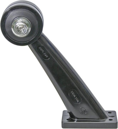 Lampa obrysowa LED, prawa, 12/24V czerwona/przezroczysta, przykręcana Waś 1400300020 - Intertraktor