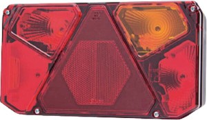 Lampa tylna zespolona prostokątna prawa halogen 12V lub 24V wersja UK gopart LA45057