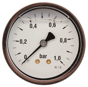 Manometr ø63 mm 0–1 bar przyłącze tylne 1/4" MA631B04SSGF