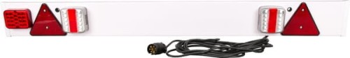 Zestaw lamp LED na belce, 1370mm z trójkątem odblaskowym 6m LA65018 - Intertraktor