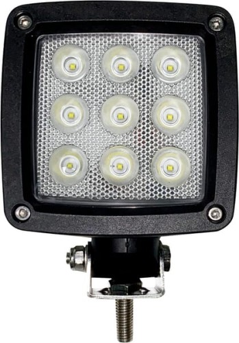 Lampa robocza LED, kwadratowa 27W 3000lm 10/30V z wtyczką Deutsch światło rozproszone 9 LED Kramp LA10555 - Intertraktor