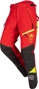 Spodnie dla pilarzy, roz. 2XL czerwono/żółte, Ninja 1SPO907R2XL