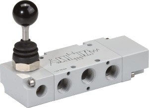 Zawór ręczny dźwigniowy 5/3-drożny 1/4" MAL53M14CC