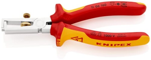 Szczypce do ściagania izolacji VDE 1000 V Knipex, 160 mm TA1106160 - Intertraktor