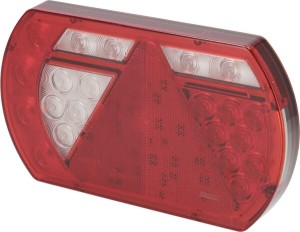 Lampa tylna zespolona LED, lewa 12V 236x140x24.3 mm Bayonet 5-pin Kramp L26060P5LH1