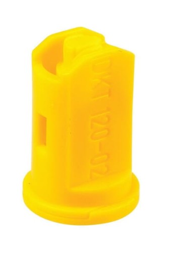 Rozpylacz eżektorowy dwustrumieniowy IDKT 120° 02 żółty z tworzywa sztucznego Lechler IDKT12002POM - Intertraktor