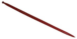 Ząb ładowacza, prosty, profil kwadratowy 44x850 mm końcówka szpiczasta z nakrętką M27x1.5 czerwony 23201503Z