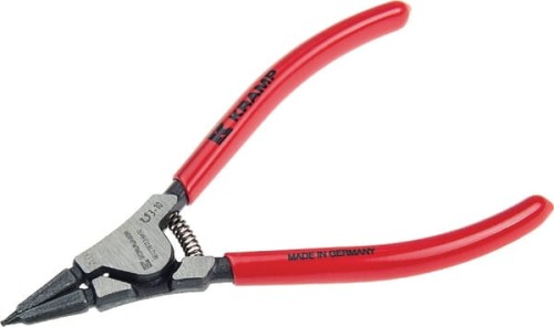 Szczypce do pierścieni zewnętrzne proste uchwyt 1 KP, Ø 3-10 mm L-140 mm 1812181139KR - Intertraktor