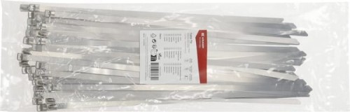 Opaski kablowe 8x370 mm ze stali szlachetnej srebrne op. 50 szt. TRB80370RVS - Intertraktor