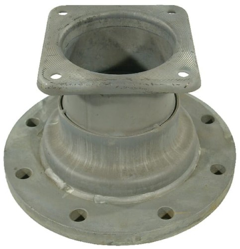 Adapter z kołnierzem czworokątnym i znormalizowanym ocynk, 6"-8" 6300833Z - Intertraktor