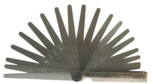 Szczelinomierz 0.05 - 0.5mm, 8 listków HG62023 - Intertraktor