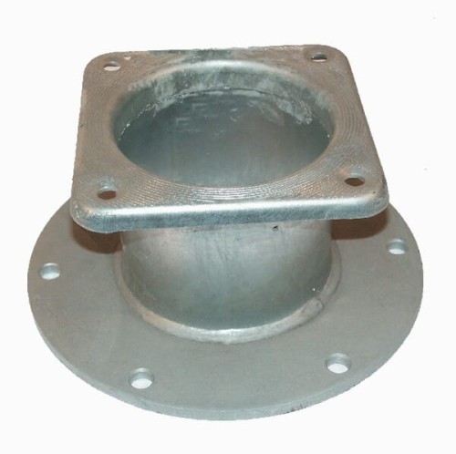 Adapter z kołnierzem okrągłym (6 otworów) i czworokątnym, 6" kołnierz okrągły 6" 6313000Z - Intertraktor