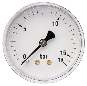 Manometr ø63 mm 0–16 bar przyłącze tylne 1/4" MA6316B04ST