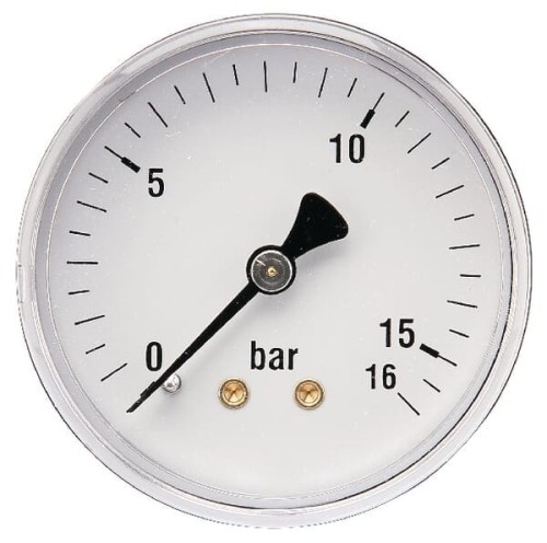 Manometr ø63 mm 0–16 bar przyłącze tylne 1/4" MA6316B04ST - Intertraktor