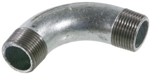 Kształtka rurowa nr 3 kolano 90° gwint zew./ gwint zew. ocynk, 3/4" FG334