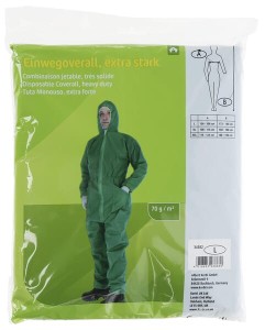 Kombinezon jednorazowy XXL, zielony, 70gr 34384KER