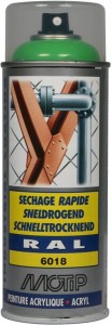 Lakier akrylowy w sprayu, RAL 6018 zielony 400 ml 07127