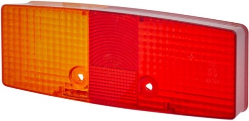 Klosz lampy tylnej, prostokątny lewy/prawy Hella 9EL118700001 - Intertraktor