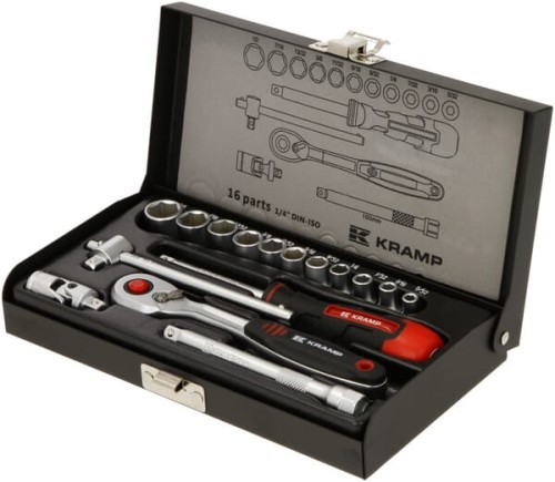 Zestaw kluczy nasadowych 1/4" 16 ele. 1804922016IKR - Intertraktor