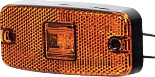 Lampa obrysowa LED, prostokątna, 12/24V z przewodem i uchwytem Kramp LA30128 - Intertraktor