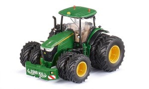 Ciągnik John Deere 7290R na kołach bliźniakach, ze sterowaniem poprzez aplikację Bluetooth i pilotem zdalnego sterowania S06736