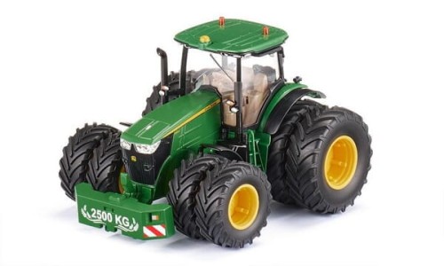 Ciągnik John Deere 7290R na kołach bliźniakach, ze sterowaniem poprzez aplikację Bluetooth i pilotem zdalnego sterowania S06736 - Intertraktor