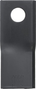 Nożyk kosiarki rotacyjnej lewy 118x48x4 mm otwór Ø 19 mm okrągły pasuje do Fella 133075