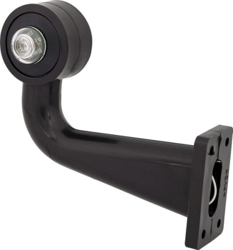 Lampa obrysowa LED, lewa, okrągła, 12/24V czerwona/przezroczysta, przykręcana Waś 1400300011 - Intertraktor