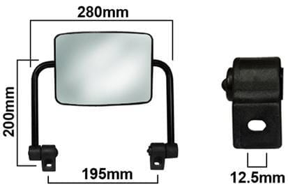 Lusterko ze wspornikiem VLD1056 - Intertraktor
