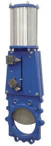 Zasuwa płytowa + siłownik pneumatyczny DN125 VGRP125