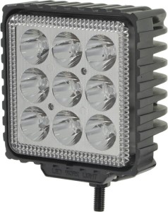 Lampa robocza LED, kwadratowa 27W 500lm niebieska z wtyczką Deutsch światło skupione 9 LED Kramp LA10417