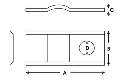 Nożyk kosiarki rotacyjnej 105x47x3 mm VLH4094 - Intertraktor