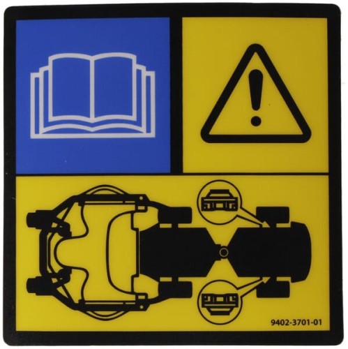 Naklejka ostrzegawcza 9402370101 - Intertraktor