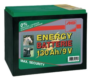Bateria sucha cynkowo-powietrzna 9V, 130Ah duża AKO 44219