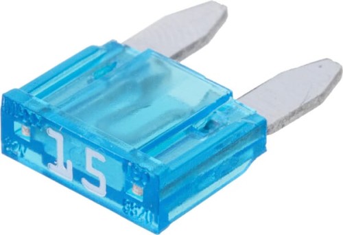 Bezpiecznik płaski Mini, 32V 15A L=16.3 mm niebieski op. 50 szt. iMaXX SI20266 - Intertraktor