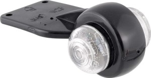 Lampa obrysowa LED, okrągła, 12/24V przezroczysta, przykręcana Waś 1400300050