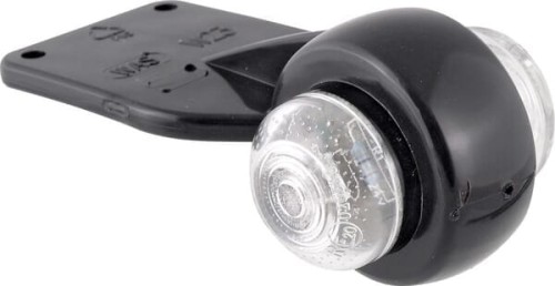 Lampa obrysowa LED, okrągła, 12/24V przezroczysta, przykręcana Waś 1400300050 - Intertraktor