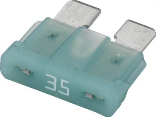 Bezpiecznik płaski, 32V 35A L=18.6 mm niebieski op. 50 szt. Hella 8JS711683042 - Intertraktor