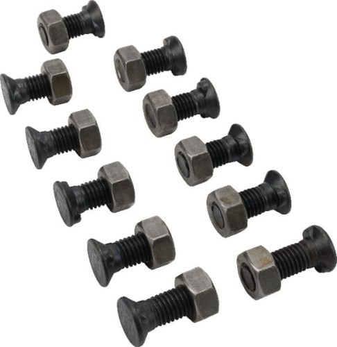Zestaw śrub 9 szt. M12x30 mm podsadzenie owalne, 2 szt. M12x35 mm podsadzenie owalne + nakrętki TB40075 - Intertraktor
