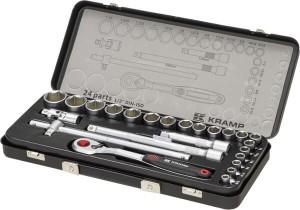 Zestaw kluczy nasadowych calowych 1/2” 24 ele. 1804924024IKR
