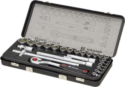 Zestaw kluczy nasadowych calowych 1/2” 24 ele. 1804924024IKR - Intertraktor